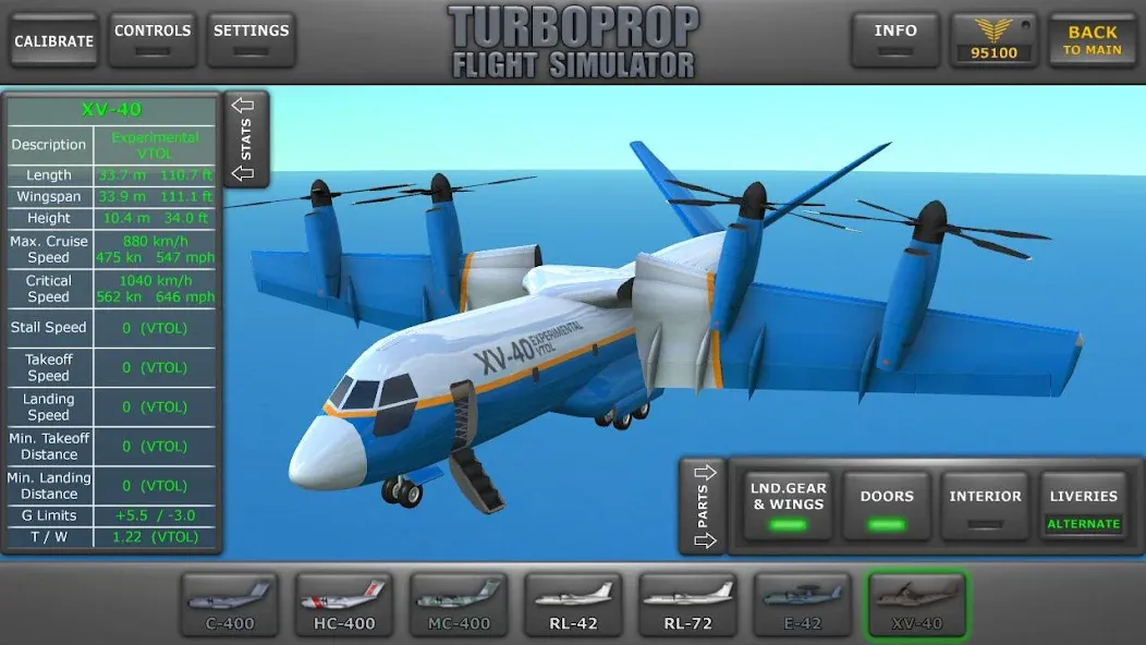Скачать Turboprop Flight Simulator на Андроид — Все самолеты разблокированы — скриншот 1