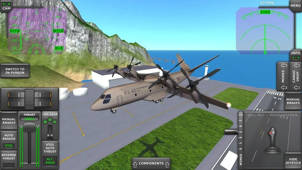 Скачать Turboprop Flight Simulator на Андроид — Все самолеты разблокированы — скриншот 4