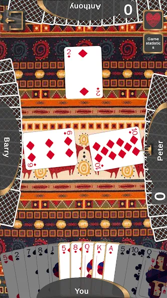 Hokm MOD APK на Android — Все карты открыты — скриншот 2