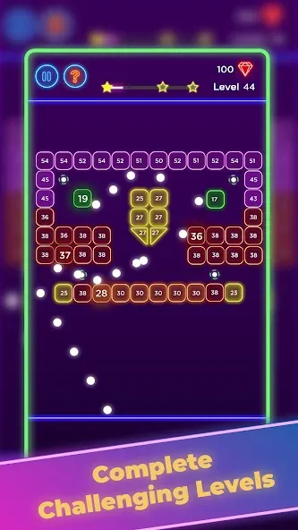 Скачать Brick Breaker - Neon Bricks — Много денег — скриншот 4