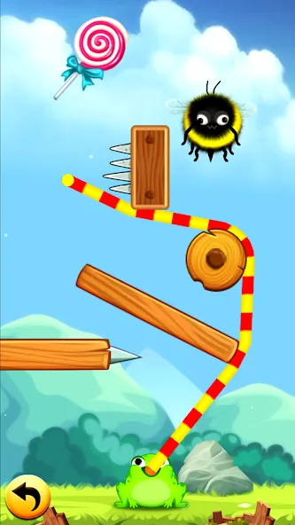 Взлом Frog Thife: Candy Thief Puzzle — Много денег — скриншот 3