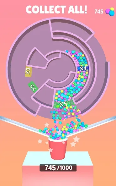 Multi Maze 3D — Много денег и без рекламы — скриншот 1