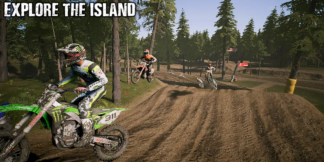 Скачать KTM MX Dirt Bikes Unleashed 3D на Android — Много денег — скриншот 1