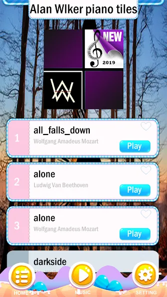 Взломанная Shivers - Sheeran Piano Tiles на Андроид — Все треки разблокированы — скриншот 2
