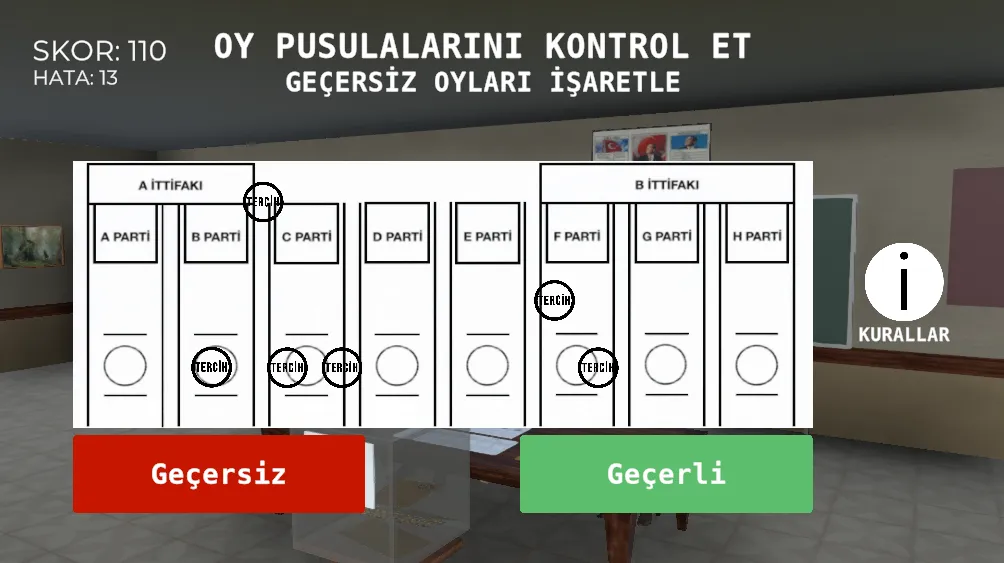 Seçim 2023 Müşahit oyunu на Андроид — Мод Все функции разблокированы — скриншот 4