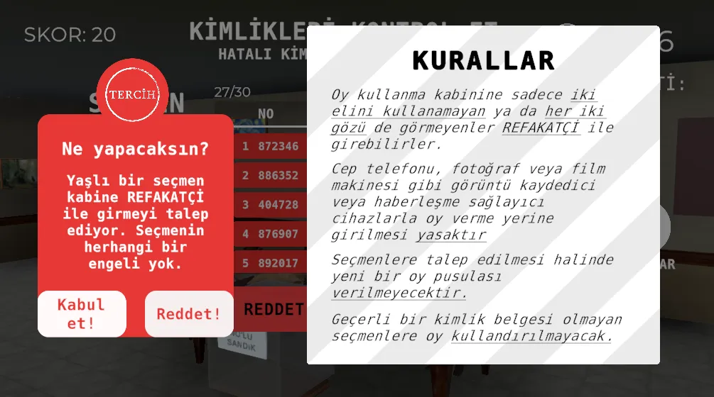 Seçim 2023 Müşahit oyunu на Андроид — Мод Все функции разблокированы — скриншот 5