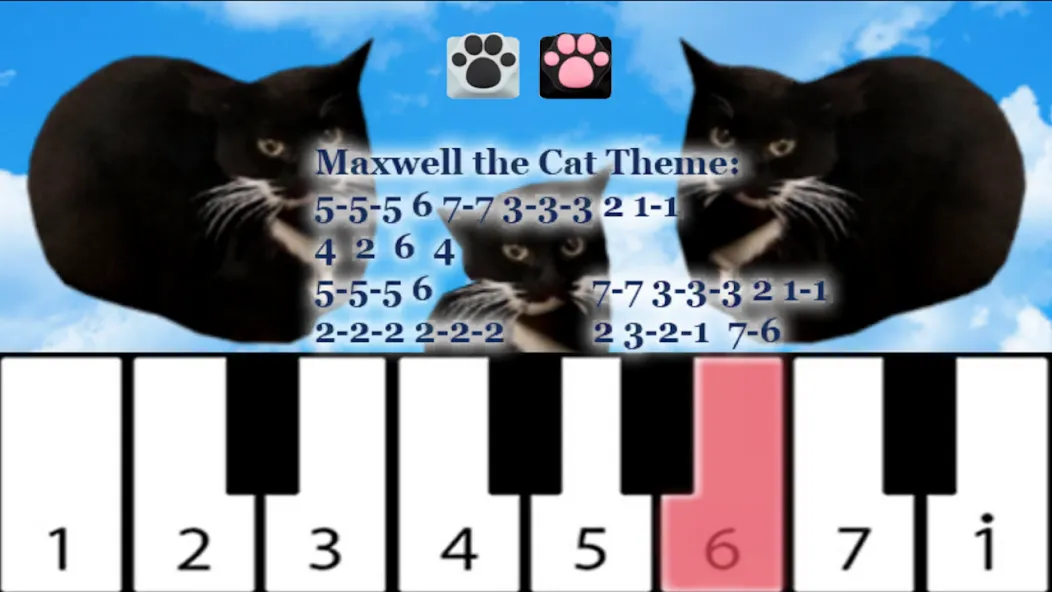 Взлом Maxwell the Cat piano — Все песни разблокированы — скриншот 3