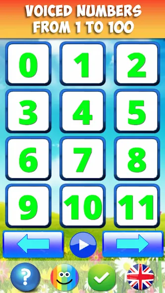 Numbers for kids 1 to 10 Math — Взломанная версия (Все уровни разблокированы) — скриншот 1