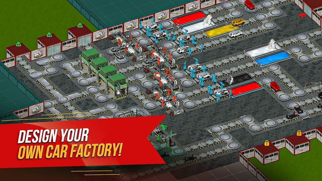 Скачать Car Factory Simulator (Мод: Много денег) на Андроид — скриншот 1