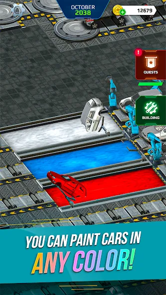 Скачать Car Factory Simulator (Мод: Много денег) на Андроид — скриншот 2