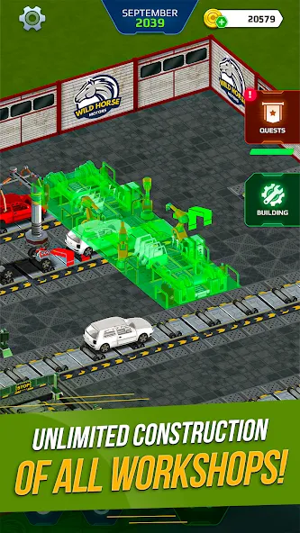 Скачать Car Factory Simulator (Мод: Много денег) на Андроид — скриншот 4