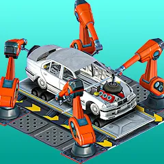 Скачать Car Factory Simulator (Мод: Много денег) на Андроид
