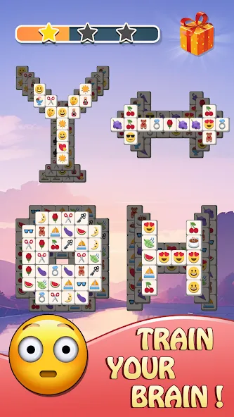 Скачать взломанную Tile Match Emoji -Triple Tile — Много денег — скриншот 5