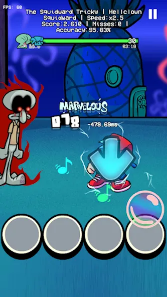 Скачать Trickward Undersea Beat Battle с модом — Много денег — скриншот 1