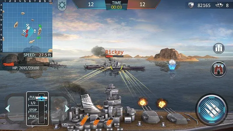 Warship Attack 3D на Андроид — Много денег — скриншот 1