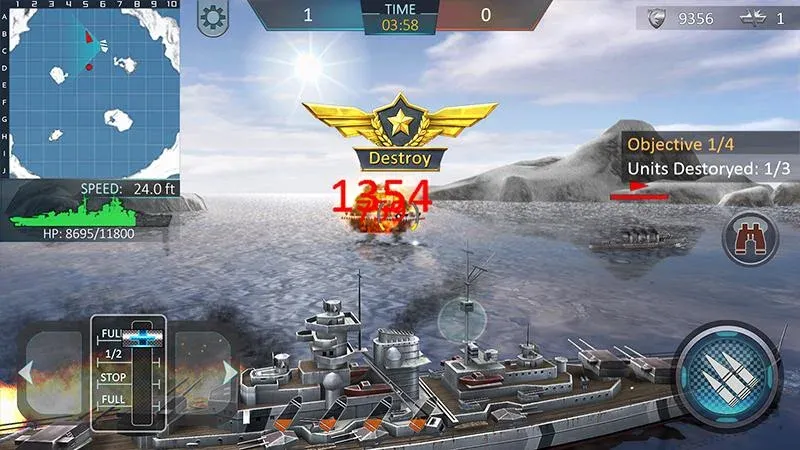 Warship Attack 3D на Андроид — Много денег — скриншот 4