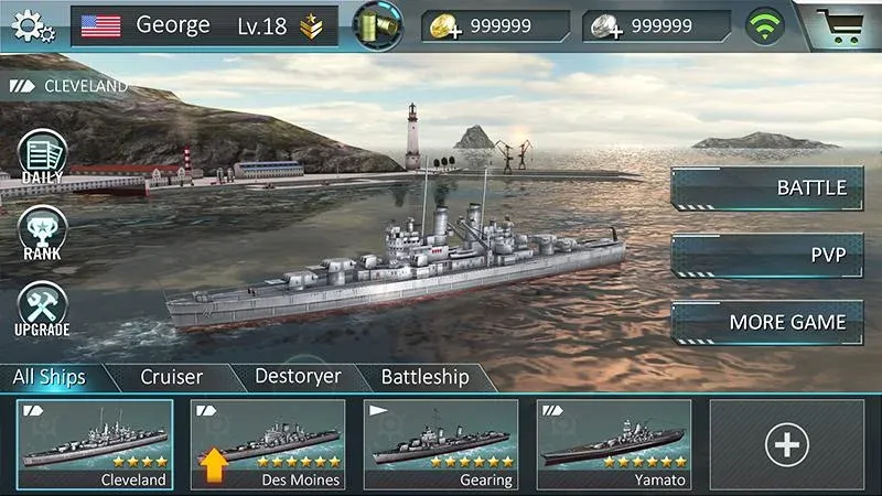 Warship Attack 3D на Андроид — Много денег — скриншот 5