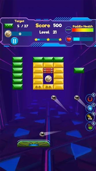 Brick Breaker- Bricks 3d Game — Много денег — скриншот 2 Brick Breaker- Bricks 3d Game — Много денег — скриншот 2