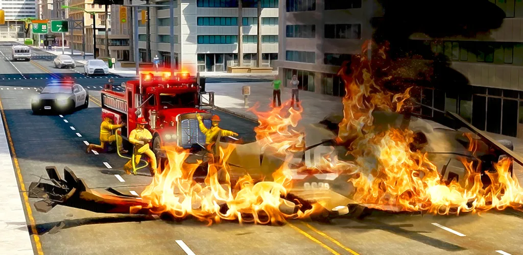 Real Firefighter 3D Simulator — Много денег — скриншот 1 Real Firefighter 3D Simulator — Много денег — скриншот 1