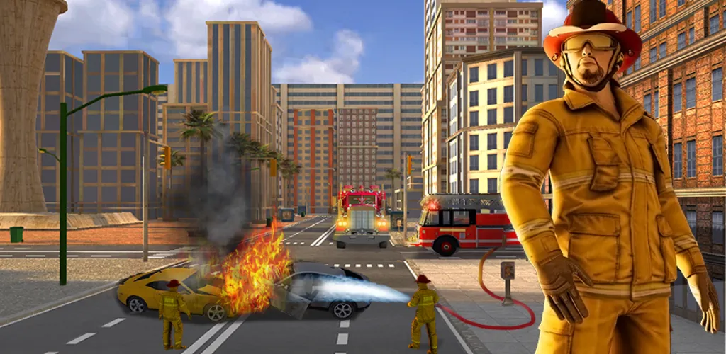 Real Firefighter 3D Simulator — Много денег — скриншот 2 Real Firefighter 3D Simulator — Много денег — скриншот 2