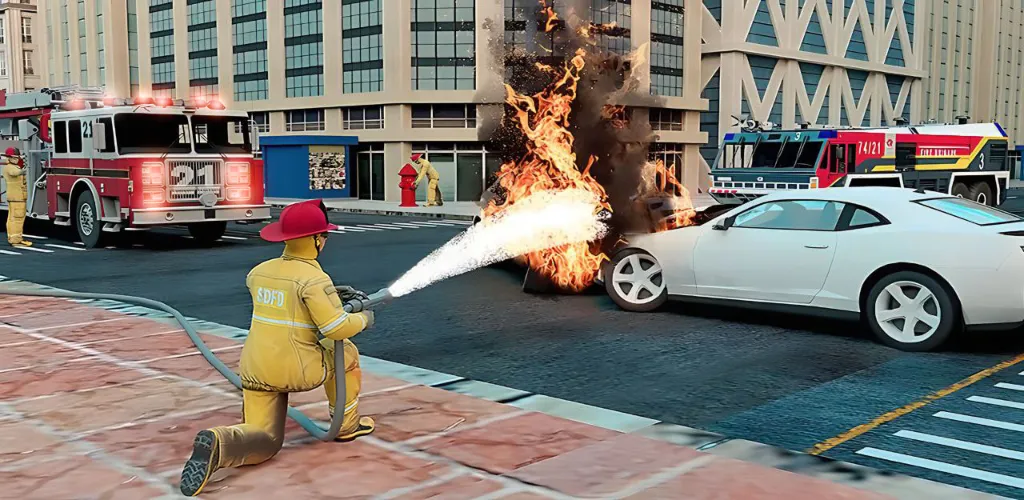 Real Firefighter 3D Simulator — Много денег — скриншот 5