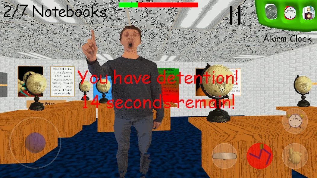 Скачать взломанную Baldi's Basics Classic — Много денег и бессмертие — скриншот 5