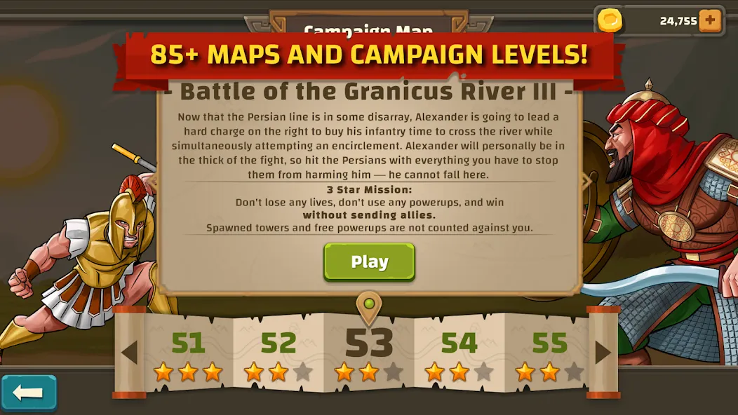 Скачать Ancient Allies Tower Defense MOD APK — Много денег — скриншот 5