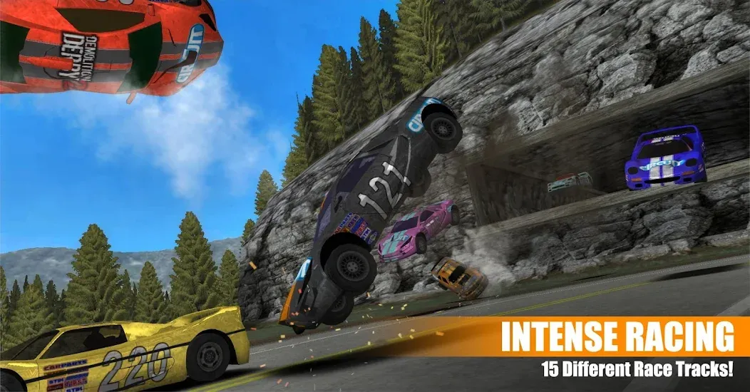 Demolition Derby 2 MOD — Много денег и всё открыто на Андроид — скриншот 2