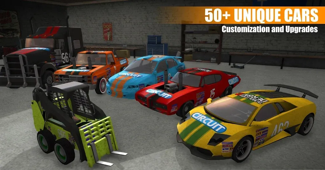 Demolition Derby 2 MOD — Много денег и всё открыто на Андроид — скриншот 3