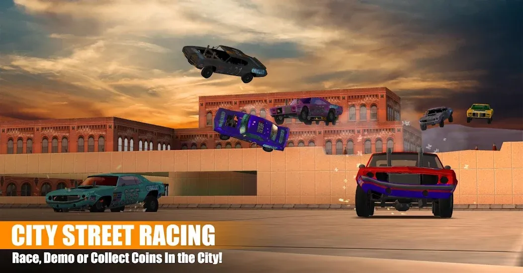 Demolition Derby 2 MOD — Много денег и всё открыто на Андроид — скриншот 4