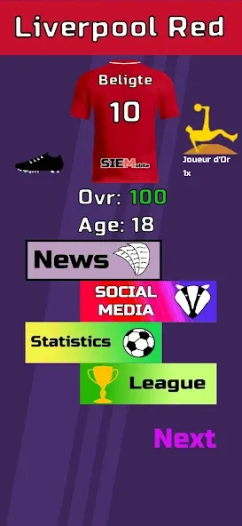 Скачать Football Career Sim на Android — Много денег — скриншот 2