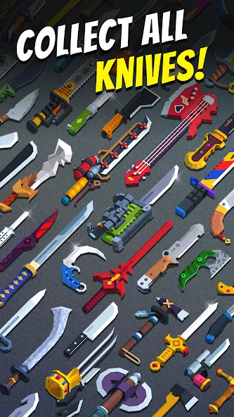 Flippy Knife: 3D flipping game на Андроид — Мод Много денег — скриншот 3 Flippy Knife: 3D flipping game на Андроид — Мод Много денег — скриншот 3