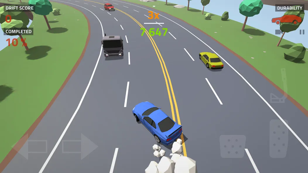 Polygon Drift: Traffic Racing (Мод Много денег) — скриншот 5
