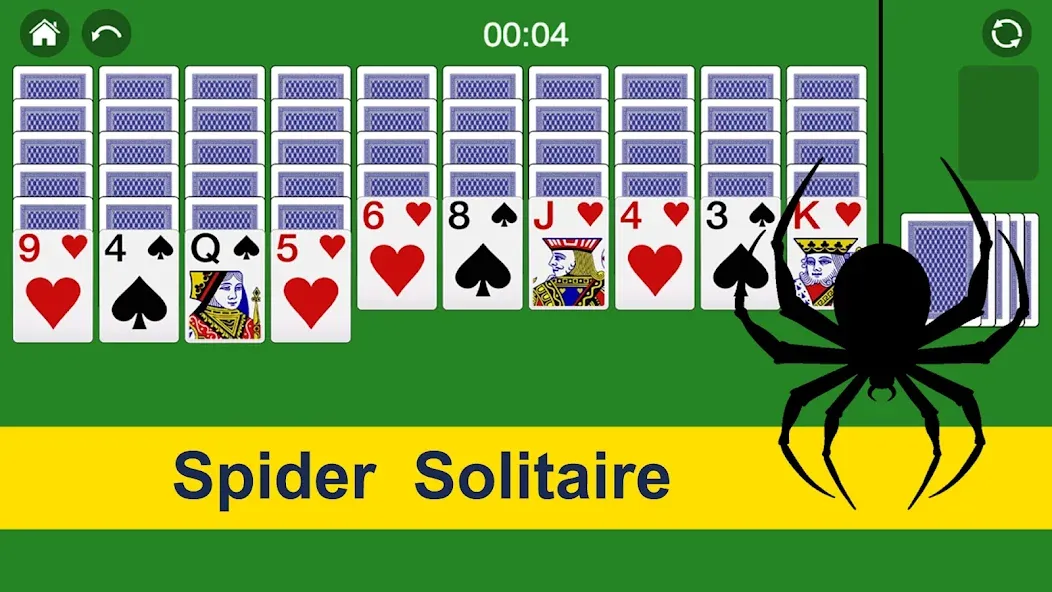 Скачать Spider Solitaire Card Game Fun с модом — Все темы разблокированы — скриншот 1