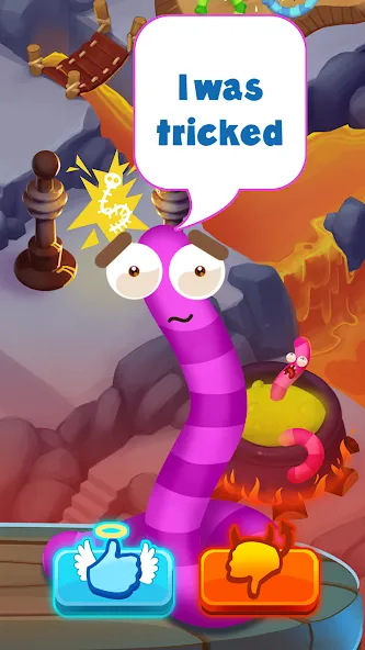 Worm out: Brain teaser games на Андроид — Много денег — скриншот 3 Worm out: Brain teaser games на Андроид — Много денег — скриншот 3