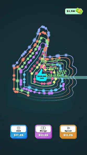 Idle Orbiters на Андроид — Мод Много денег и бесконечные ресурсы — скриншот 4