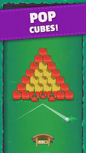 Скачать Bouncefield: Brick Breaker MOD APK — Много денег и без рекламы — скриншот 1