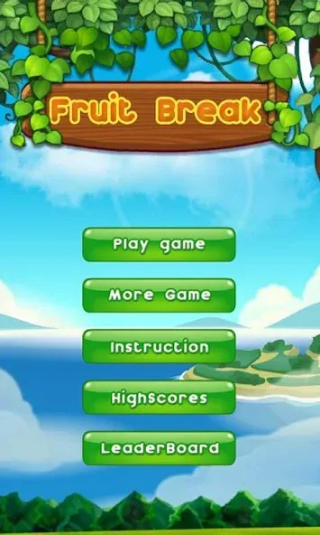 Скачать взломанную Fruit Break — Много денег — скриншот 2
