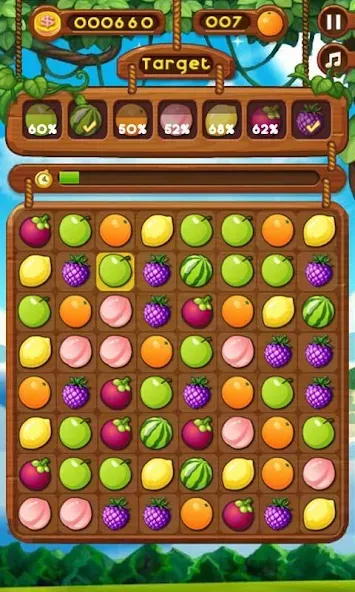 Скачать взломанную Fruit Break — Много денег — скриншот 4