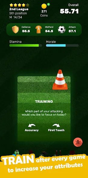 Скачать Football Career Soccer Legend — Много денег — скриншот 2 Скачать Football Career Soccer Legend — Много денег — скриншот 2