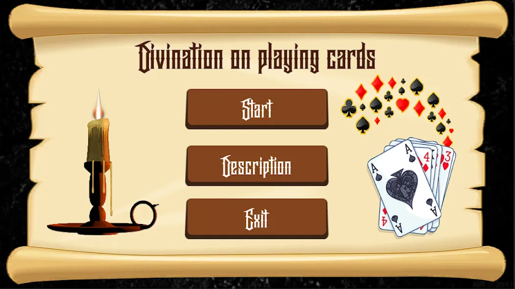 Divination on Playing Cards MOD APK на Android — Премиум разблокирован — скриншот 1
