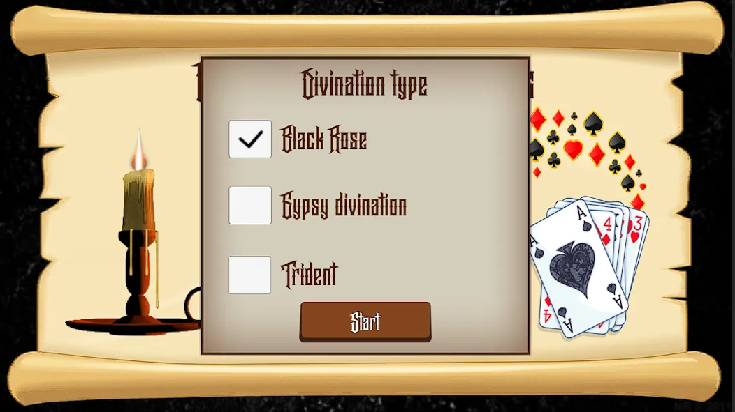 Divination on Playing Cards MOD APK на Android — Премиум разблокирован — скриншот 2
