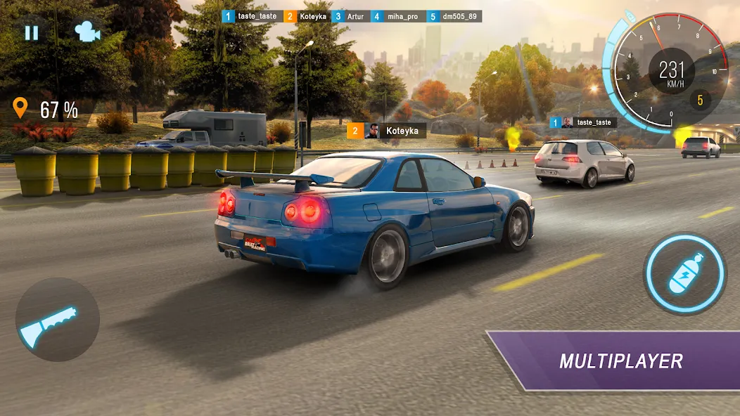 Скачать CarX Highway Racing (Мод: Много денег) на Андроид — скриншот 1 Скачать CarX Highway Racing (Мод: Много денег) на Андроид — скриншот 1