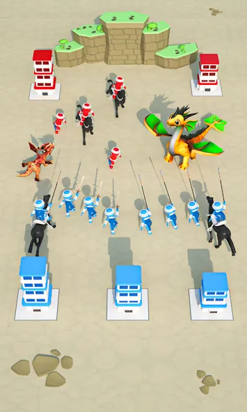 Merge And Conquer: Battle Game MOD — Мод меню (много денег) на Андроид — скриншот 1