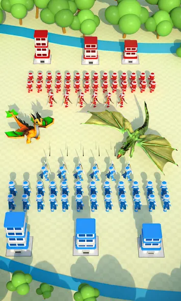 Merge And Conquer: Battle Game MOD — Мод меню (много денег) на Андроид — скриншот 2