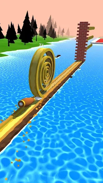 Взломанная Spiral Roll на Андроид — Много денег — скриншот 2