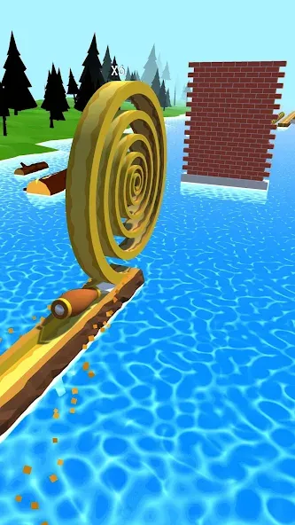 Взломанная Spiral Roll на Андроид — Много денег — скриншот 3