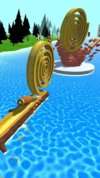 Взломанная Spiral Roll на Андроид — Много денег — скриншот 5