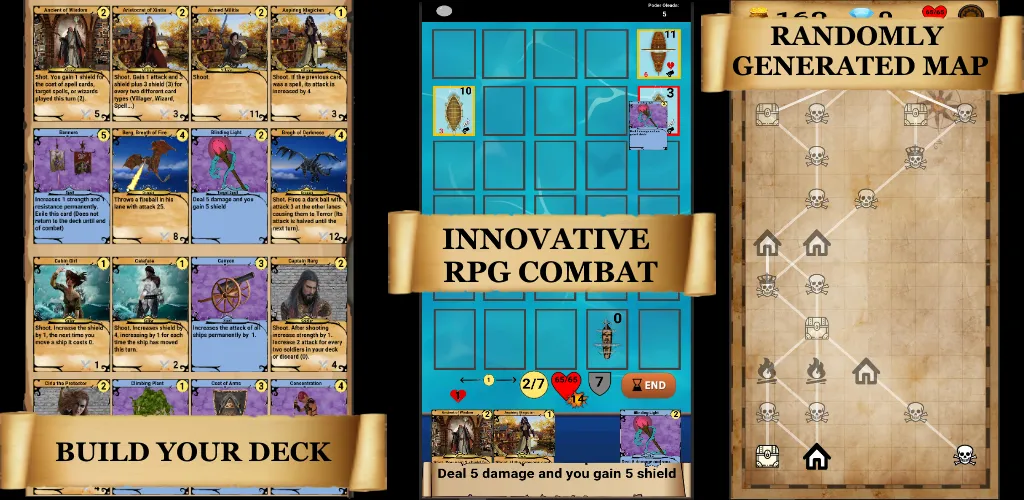 Скачать RogueShip - RPG Roguelike Card на Андроид — Много денег — скриншот 2