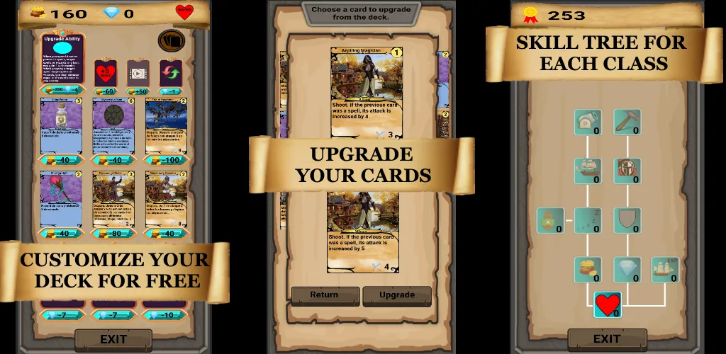 Скачать RogueShip - RPG Roguelike Card на Андроид — Много денег — скриншот 3